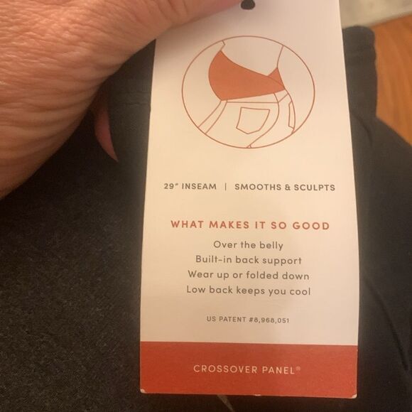 Isabel by Ingrid+isabel Size 12 black over belly skinny maternity jeans NWT - Picture 5 of 10